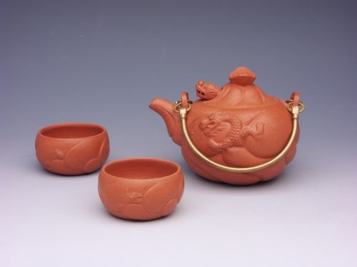 谈言炎紫砂壶 鱼化龙 