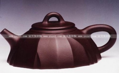 王家新紫砂壶 筋纹石瓢 