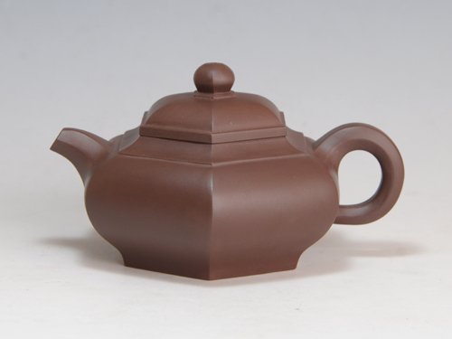 陈顺根紫砂壶 六方壶 