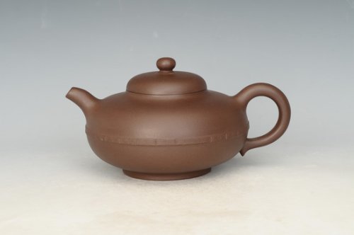 陈红梅紫砂壶 寿扁壶 9500元 