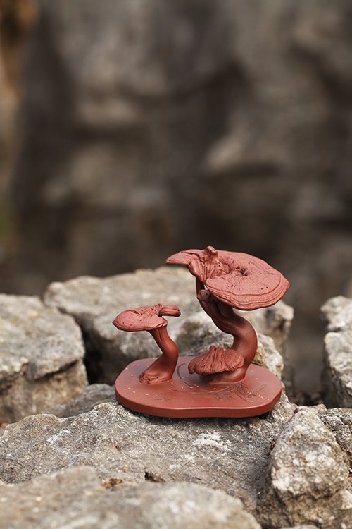 江建翔紫砂壶 灵芝（雅玩） 