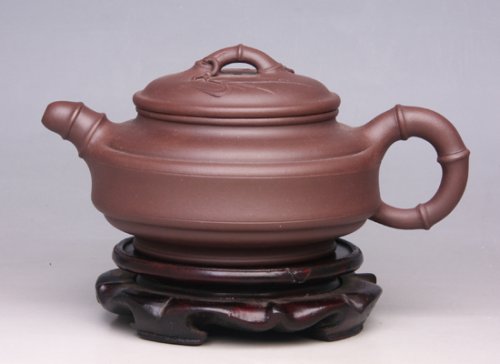 蒋美平紫砂壶 双线竹鼓 