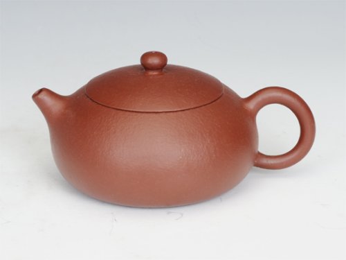 周建芬紫砂壶 朱泥西施 