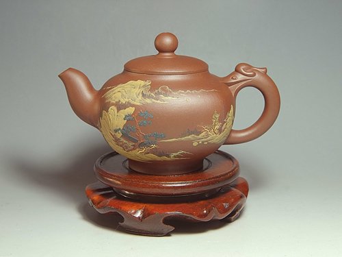 周冠华紫砂壶 泥绘系列 