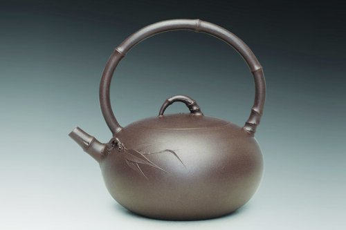 丁俊宏紫砂壶 寻（提梁款） 