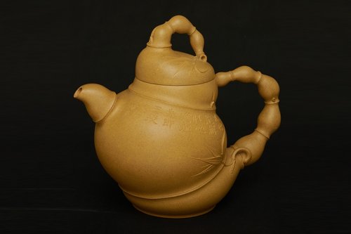 咸子情紫砂壶 大度竹 