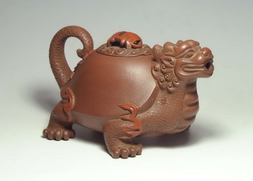 紫砂壶 龟龙 