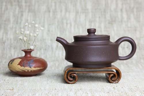 王朝红紫砂壶 汉璧壶 