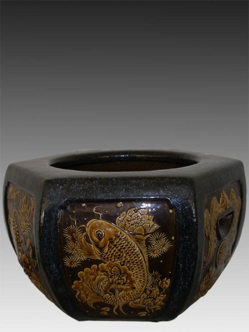 李守才紫砂壶 六方吉祥如意钵 