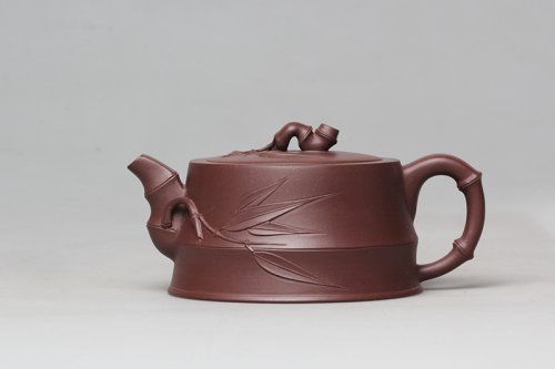 潘毅紫砂壶 竹苔 