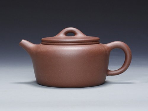 朱大伟紫砂壶 平盖莲子 