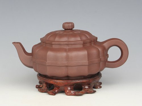 孙杰紫砂壶 宝菱  