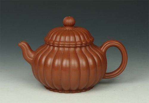 陈跃飞紫砂壶 筋囊菊蕾 