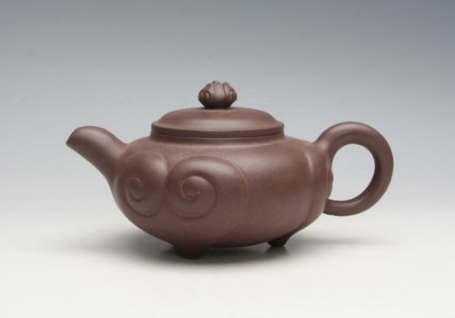 王丽紫砂壶 三羊开泰 