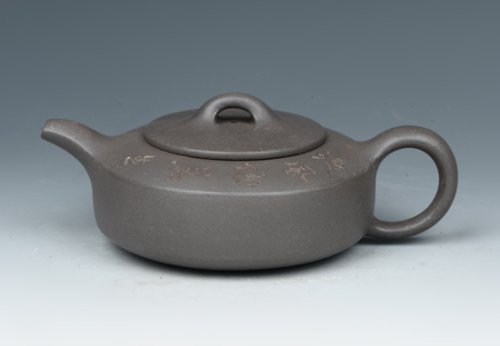 王建琴紫砂壶 扁石 