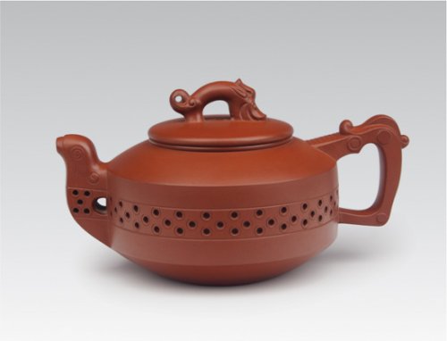 芮国良紫砂壶 龙凤呈祥 