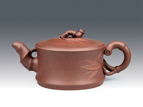 冯盘军紫砂壶 一品竹段 