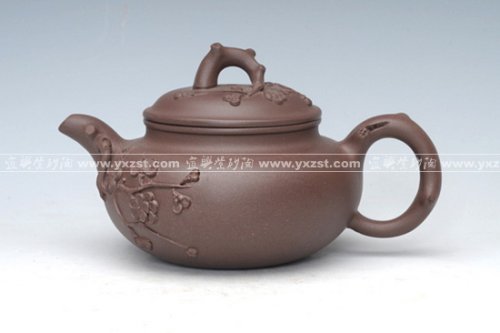 潘红华紫砂壶 梅花仿古 