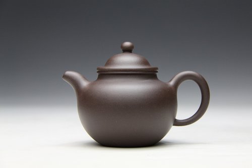 李群紫砂壶 紫金砂掇只 