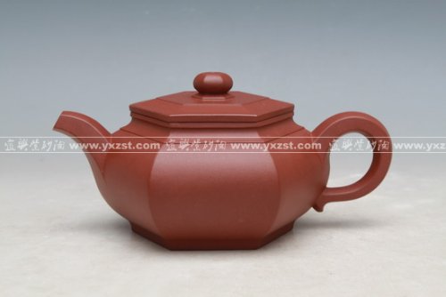 陈运财紫砂壶 六方壶 