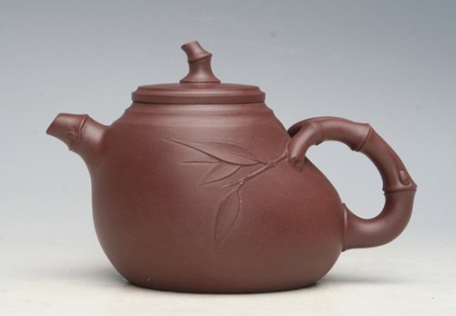魏兰清紫砂壶 斜竹壶 