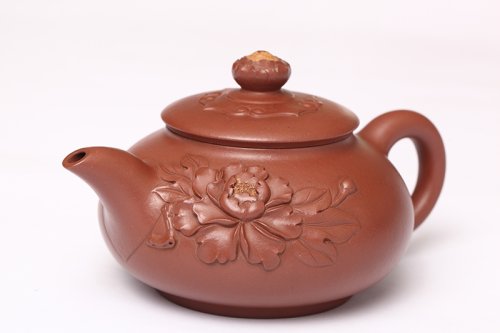 顾学中紫砂壶 花开富贵 