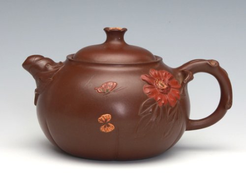 钱祥芬紫砂壶 国色天香 