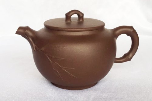 潘群紫砂壶 竹韵 