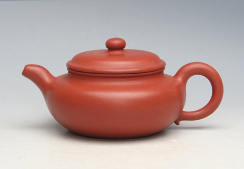 朱球紫砂壶 仿古壶（朱泥） 