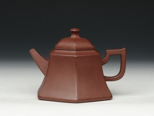 窦锋紫砂壶 六方金钟 