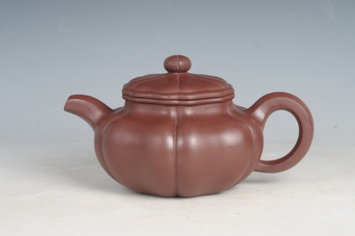 张青萍紫砂壶 葵仿古 