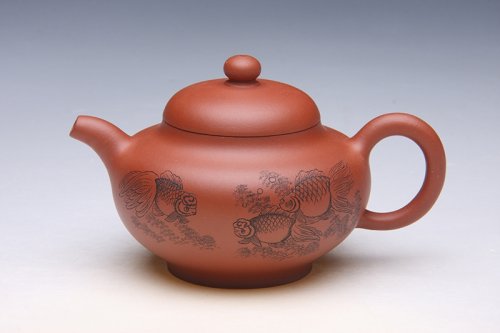 朱萍萍紫砂壶 金玉满堂（小）朱萍萍制作 朱建伟镌刻 