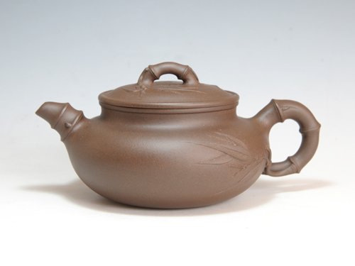 陈顺根紫砂壶 竹古壶 