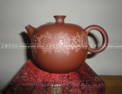 施月红紫砂壶 同心 
