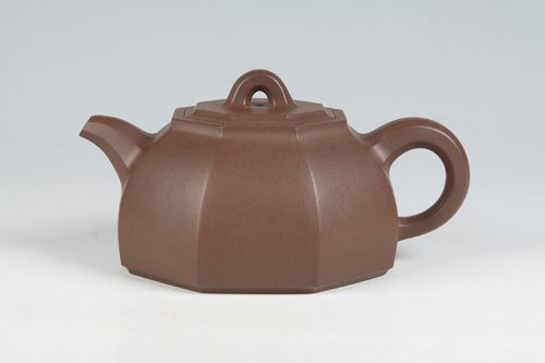 周尊严紫砂壶 八面来福 