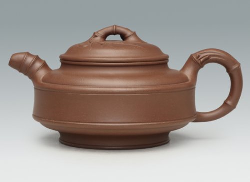 范小中紫砂壶 双线竹鼓 