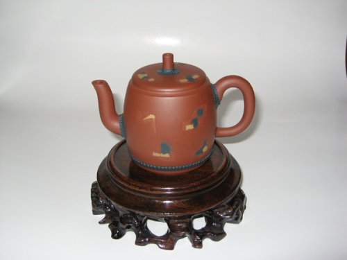 盛英杰紫砂壶 根深底固 