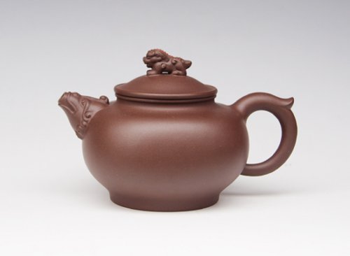 万美群紫砂壶 狮鼎 