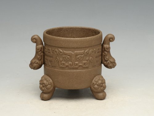 张佩紫砂壶 三足鼎立 