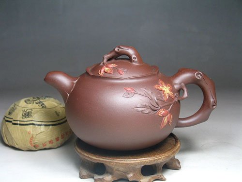 孙杰紫砂壶 映山红 