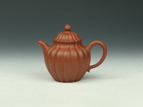 李军紫砂壶 菊瓣 