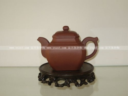 周伟平紫砂壶 高侧四方 