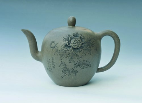 周古梅紫砂壶 富贵美人肩 