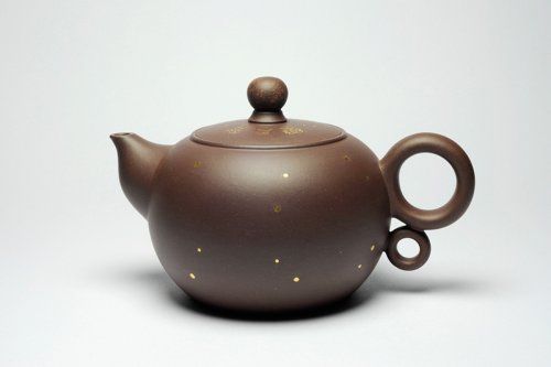 胡洪明紫砂壶 紫光 