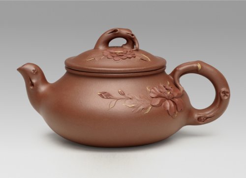 范小中紫砂壶 花开富贵 