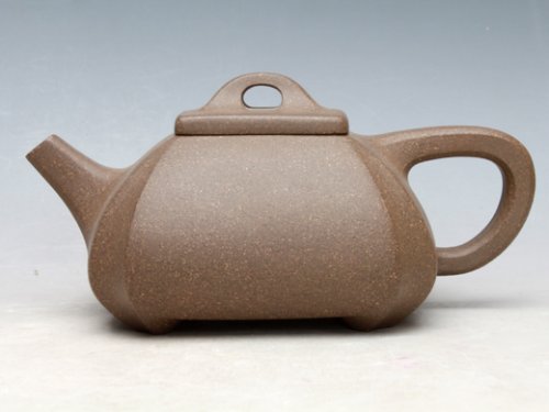 吴国芬紫砂壶 抽角石瓢 