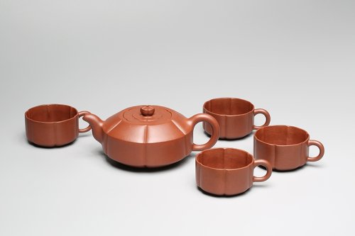 蒋泽军紫砂壶 汉君周盘组壶 