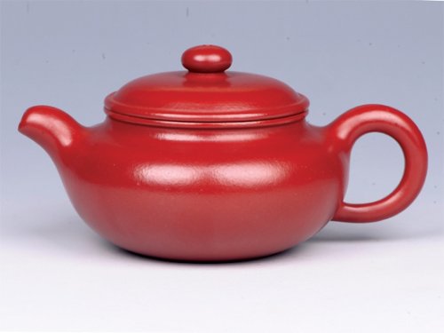 朱洪芳紫砂壶 仿古（朱泥大红袍） 
