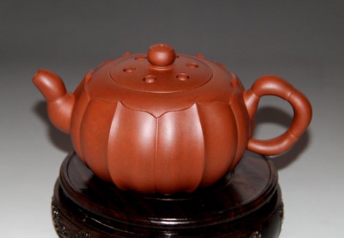 张芳紫砂壶 莲子 