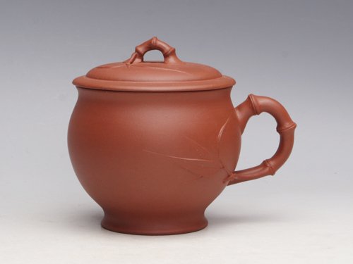 周奇鸣紫砂壶  竹叶杯  泥料：... 